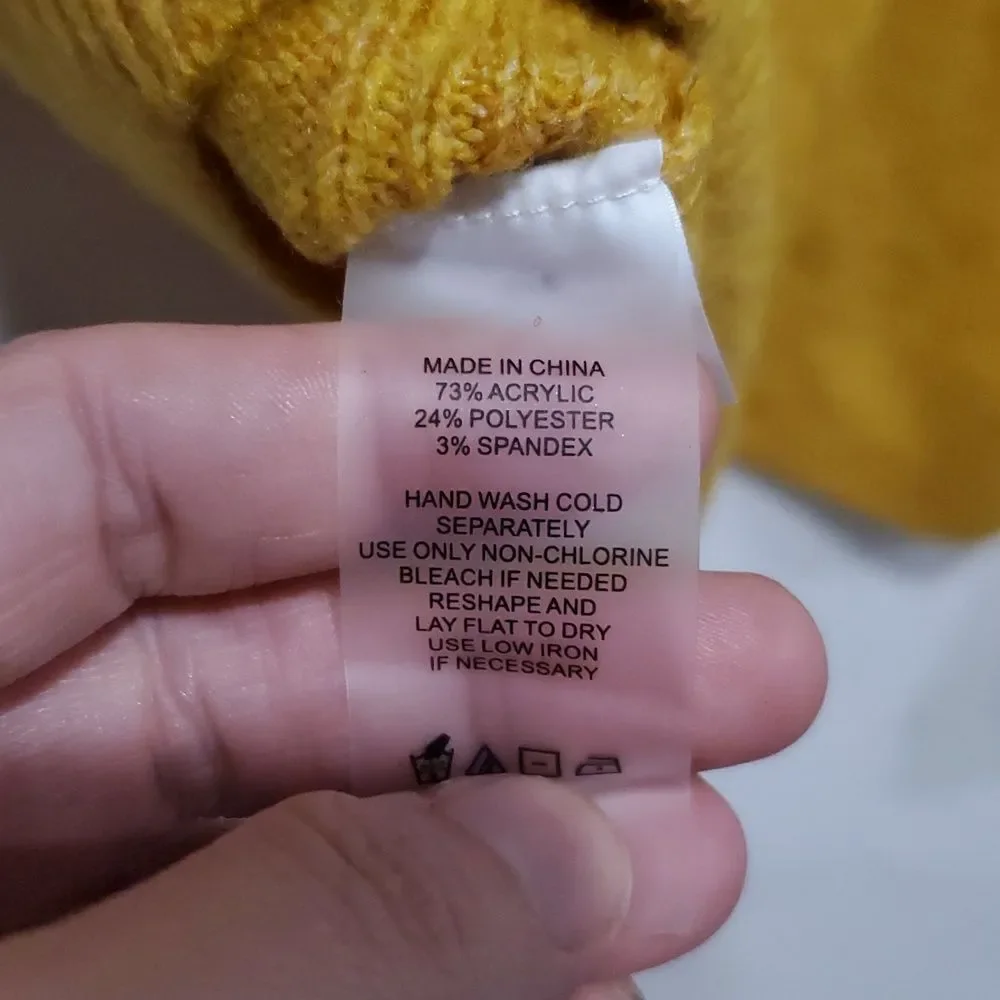 Vince Camuto Coz Season Crew Neck Sweater In Amber Size XS